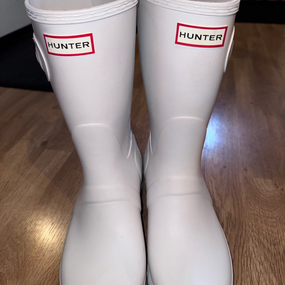 Hunter White Rain Boots